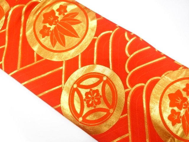 JAPANESE KIMONO / CLOISONNE / SASA RYUYO PATTERNS WOVEN WAVES / MARU O
